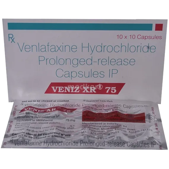 veniz xr 75mg capsule 10's